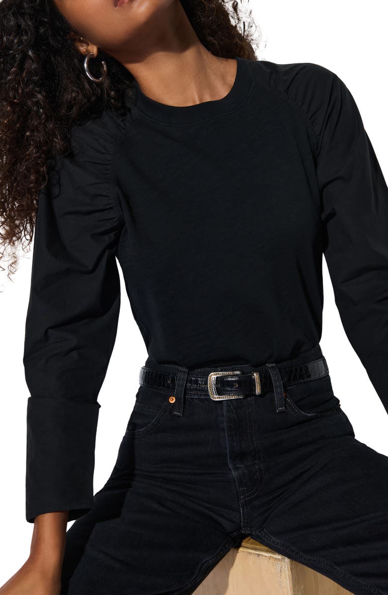 Nation LTD Ruthie Long Sleeve Cotton Top, Main, color, 