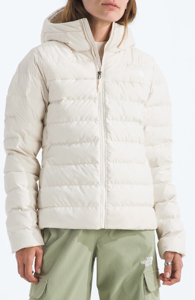 The North Face Aconcagua 3 Water Repellent Hood Jacket, Main, color, White Dune