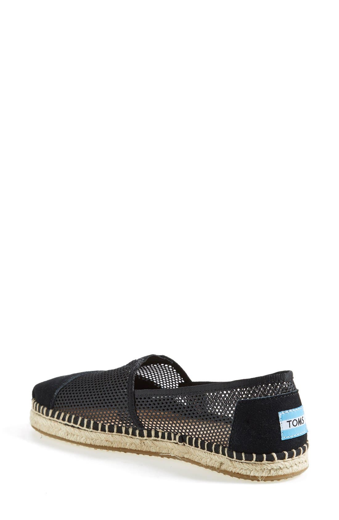 'Classic' Mesh Slip-On, Alternate, color, BLACK