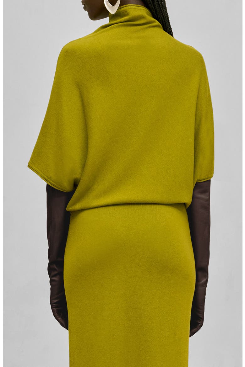 Azalea Funnel Neck Knit Top, Alternate, color, CHIVE