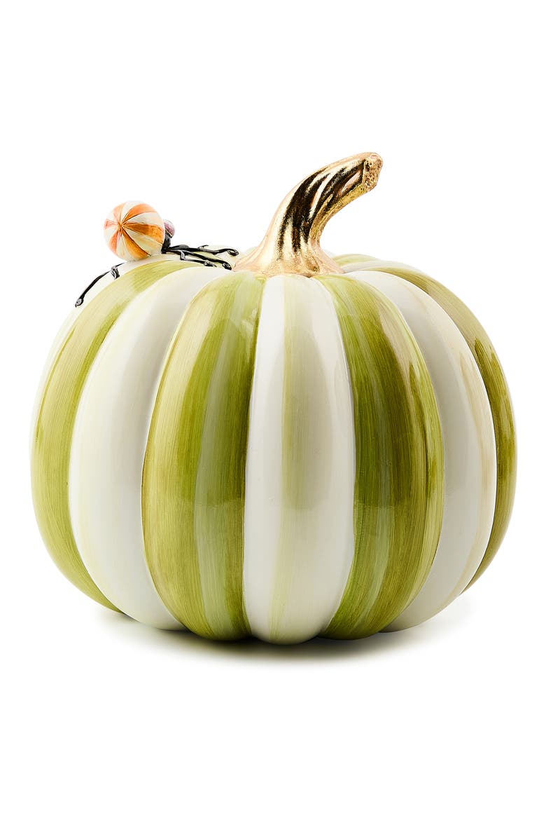 Fergal's Friend Spider On a Small Pumpkin, Alternate, color, GREEN