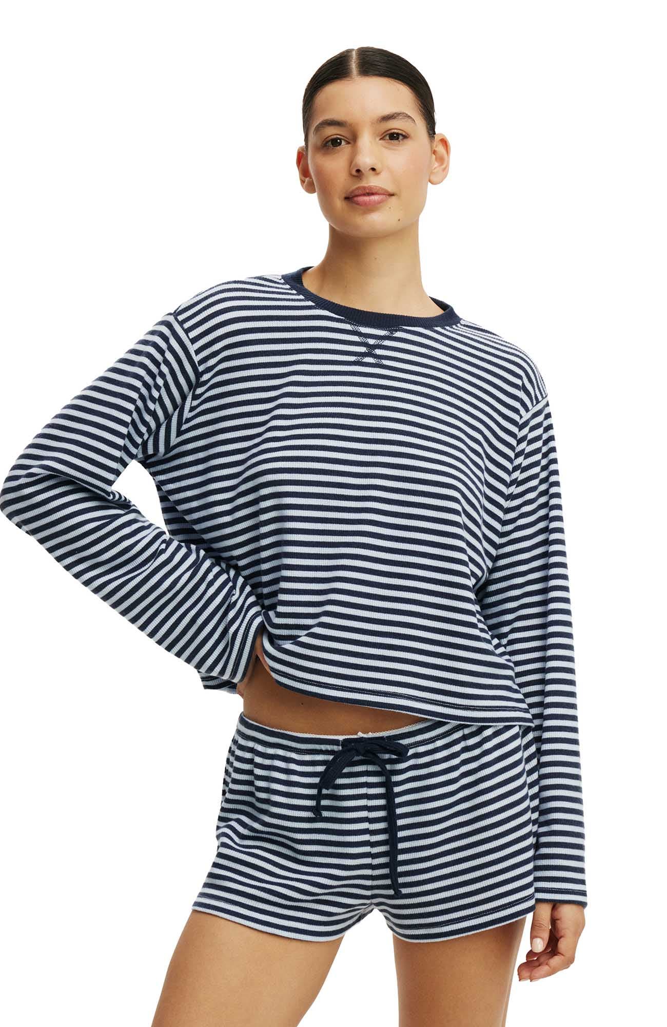 Ellie Stripe Violet Blue