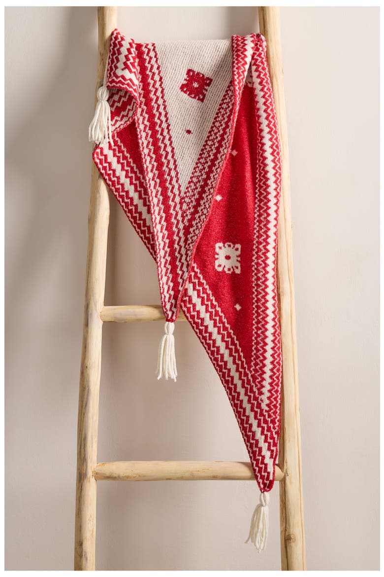 Over the Coat Shawl, Alternate, color, RED