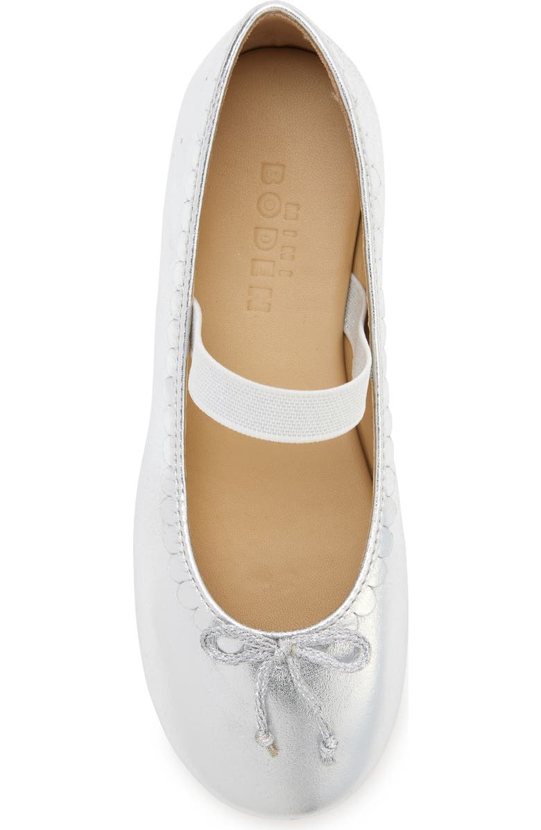 Mini Boden Kids' Metallic Ballet Flat, Alternate, color,