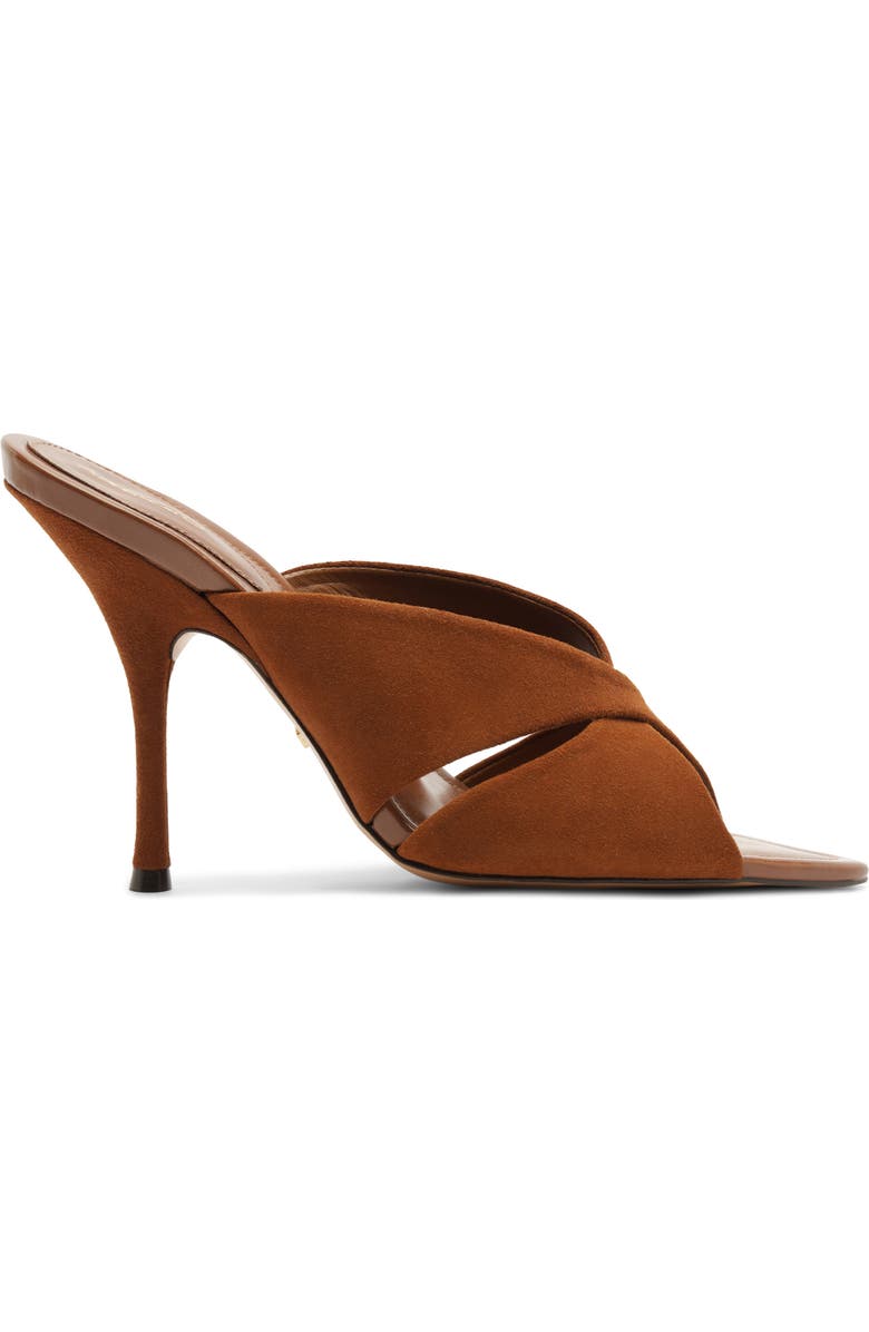Arezzo Amelia Stiletto Sandal, Alternate, color, Rich Caramel