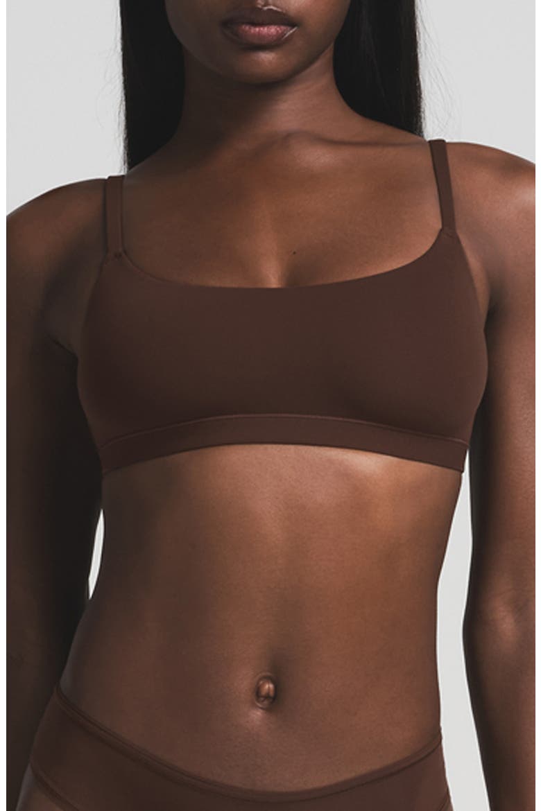 Fits Everybody Scoop Bralette, Main, color, COCOA