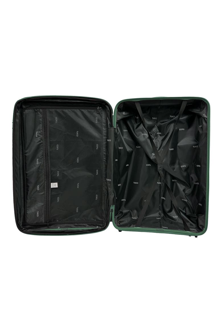 Indomito 3-Piece Hardside Spinner Luggage Set, Alternate, color, HUNTER GREEN