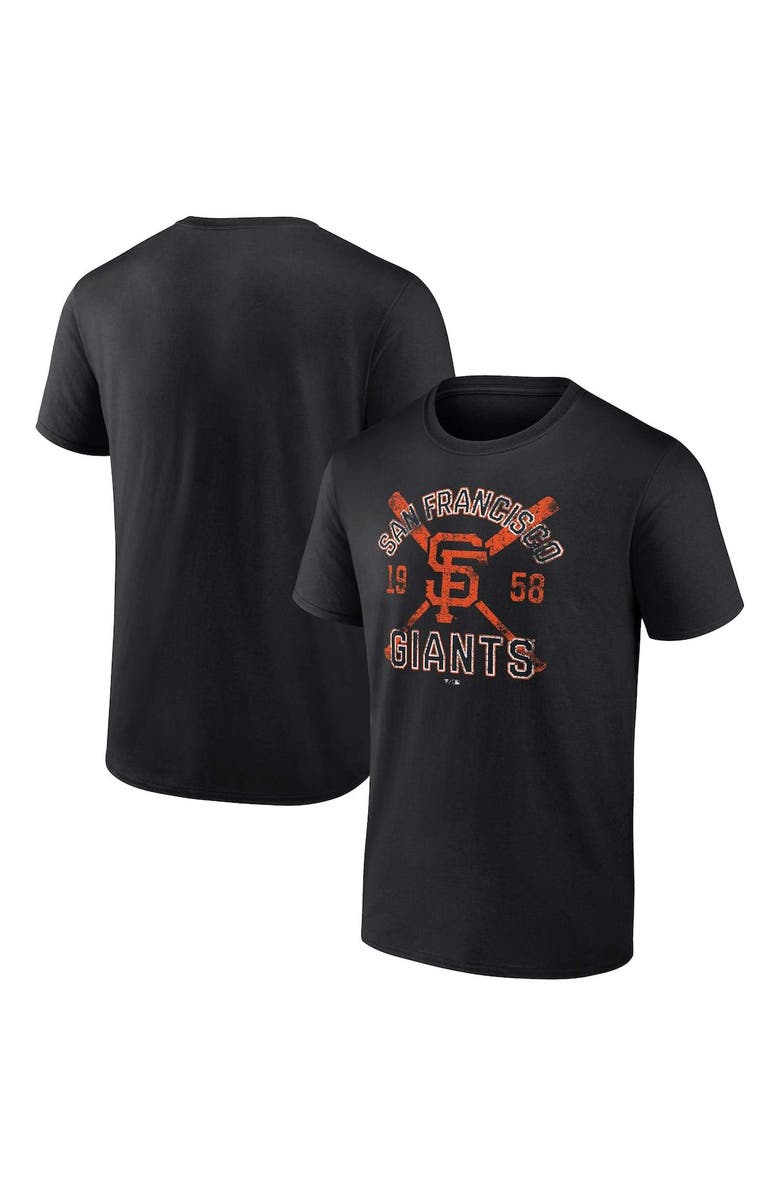 FANATICS Men's Fanatics Branded Black San Francisco Giants Second Wind T-Shirt, Main, color, Black