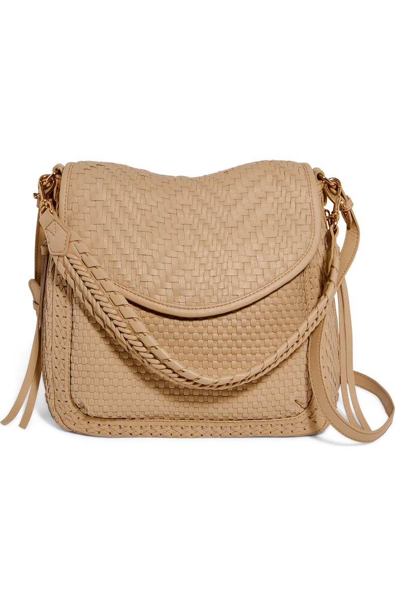AIMEE All For Love Woven Convertible Shoulder Bag, Main, color, Camel