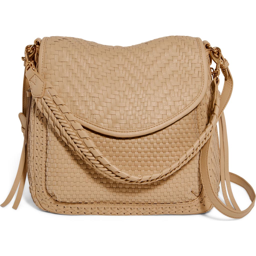 Aimee Kestenberg All For Love Woven Convertible Shoulder Bag In Camel
