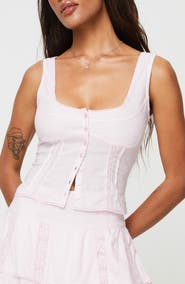 Princess Polly Cheyla Button-Up Tank