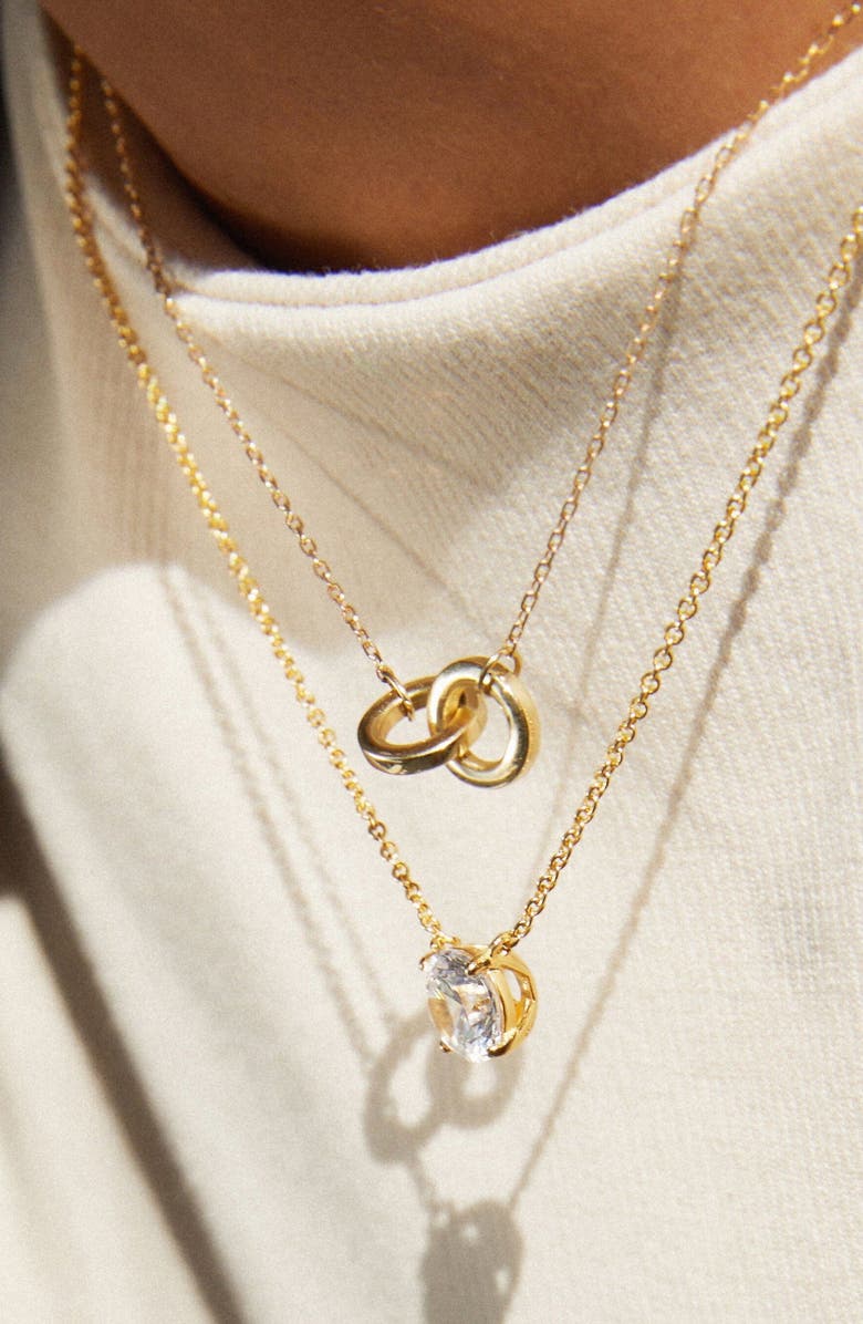 Aurate New York Connection Necklace, Alternate, color, Yellow Gold