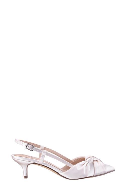 Nina Stella Slingback Pointed Toe Pump In Ivory