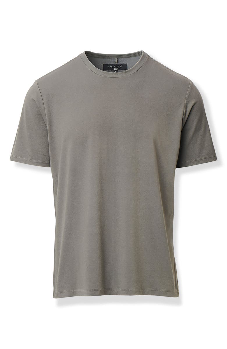 rag & bone Classic Tech Jersey T-Shirt, Alternate, color, Charcoal Green