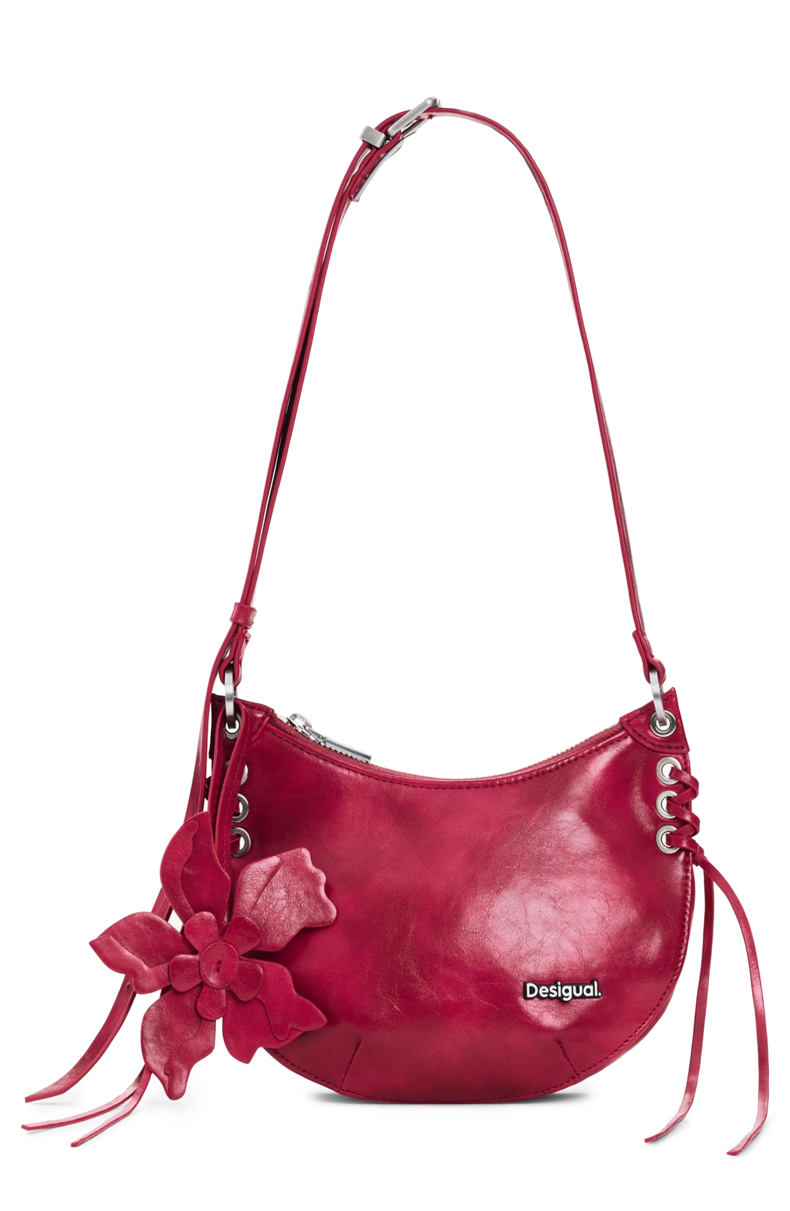 Desigual Faux Leather Shoulder Bag, Main, color, 