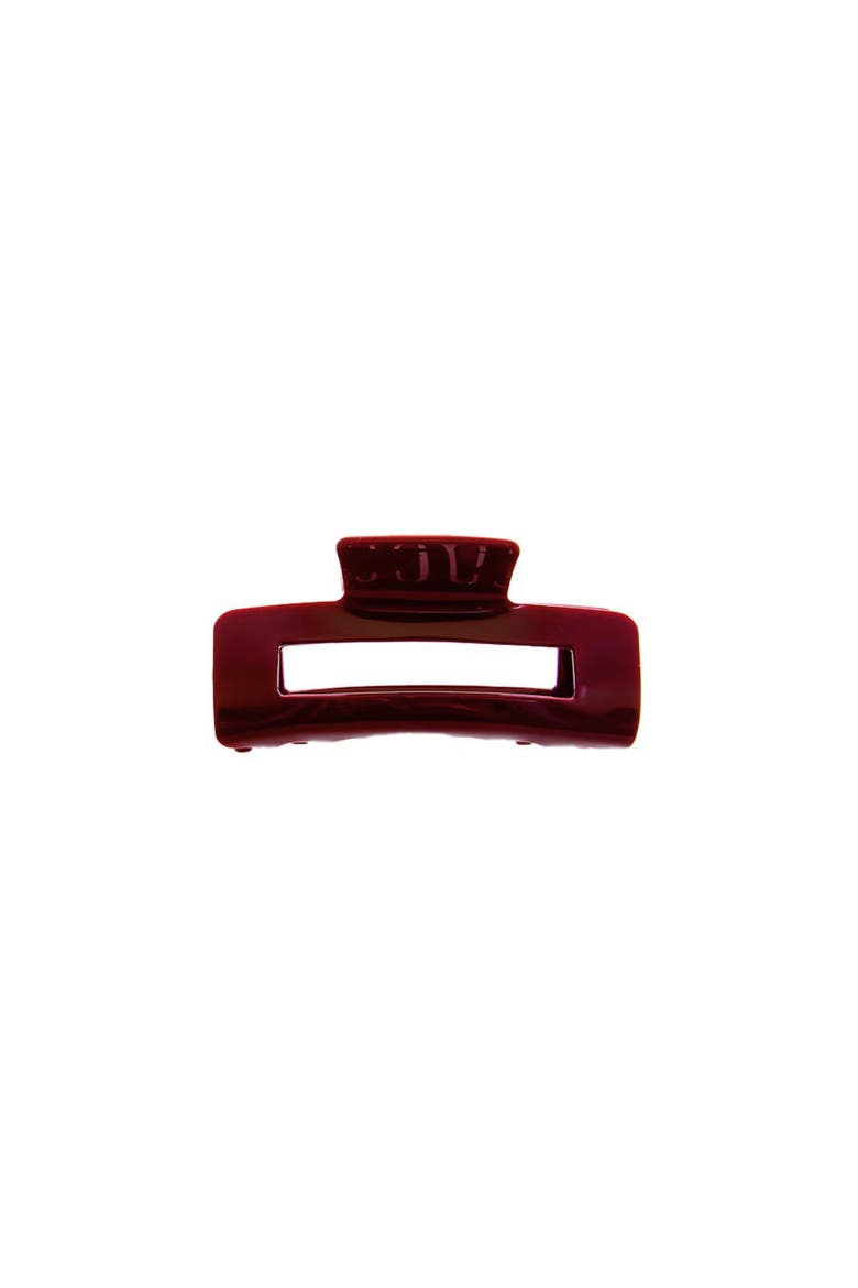 Colored Gloss Cutout Claw Clip Combo Set, Alternate, color, Burgundy & Brown