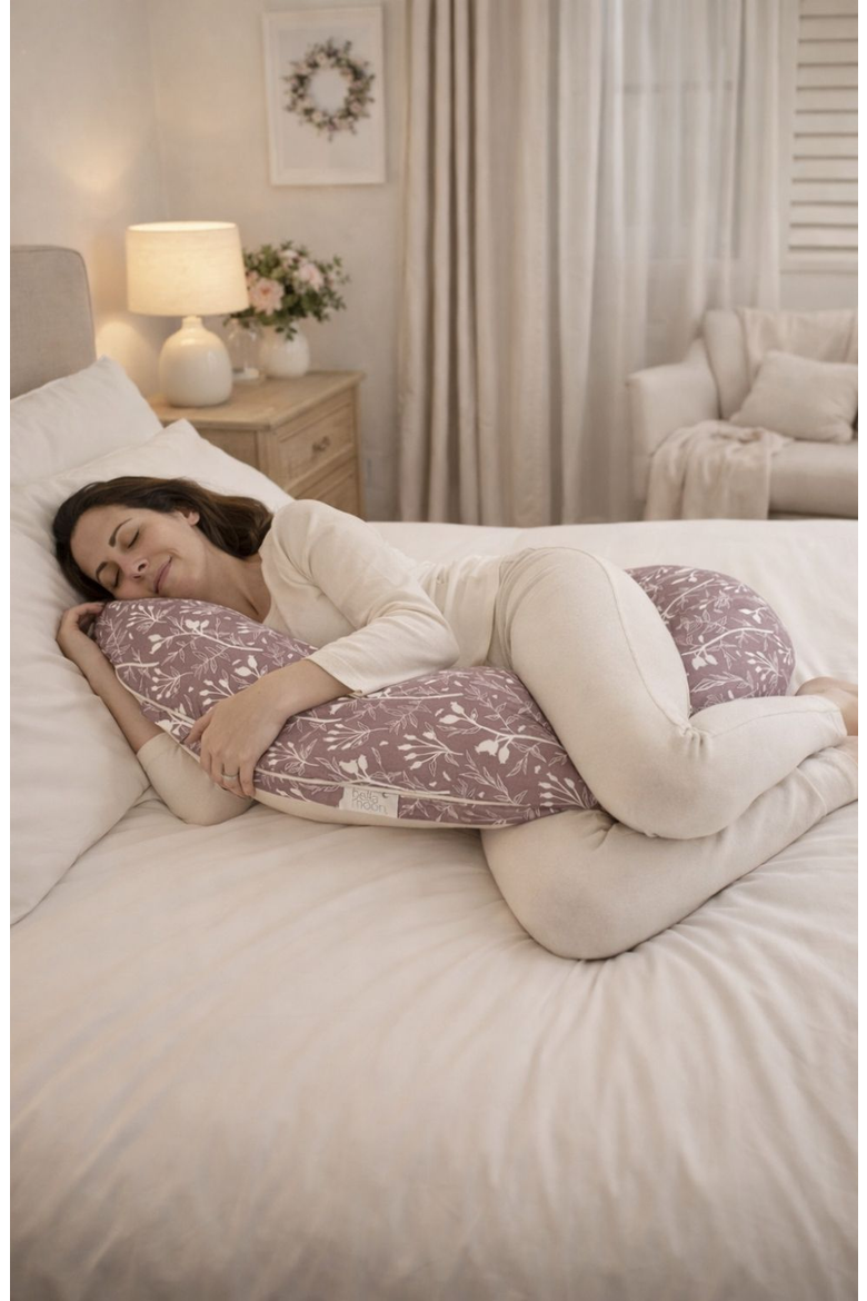 Pregnancy Pillow, Alternate, color, Rosehip