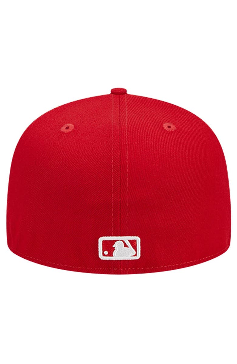 New Era Men's New Era Red Texas Rangers Logo 59FIFTY Fitted Hat, Alternate, color, 