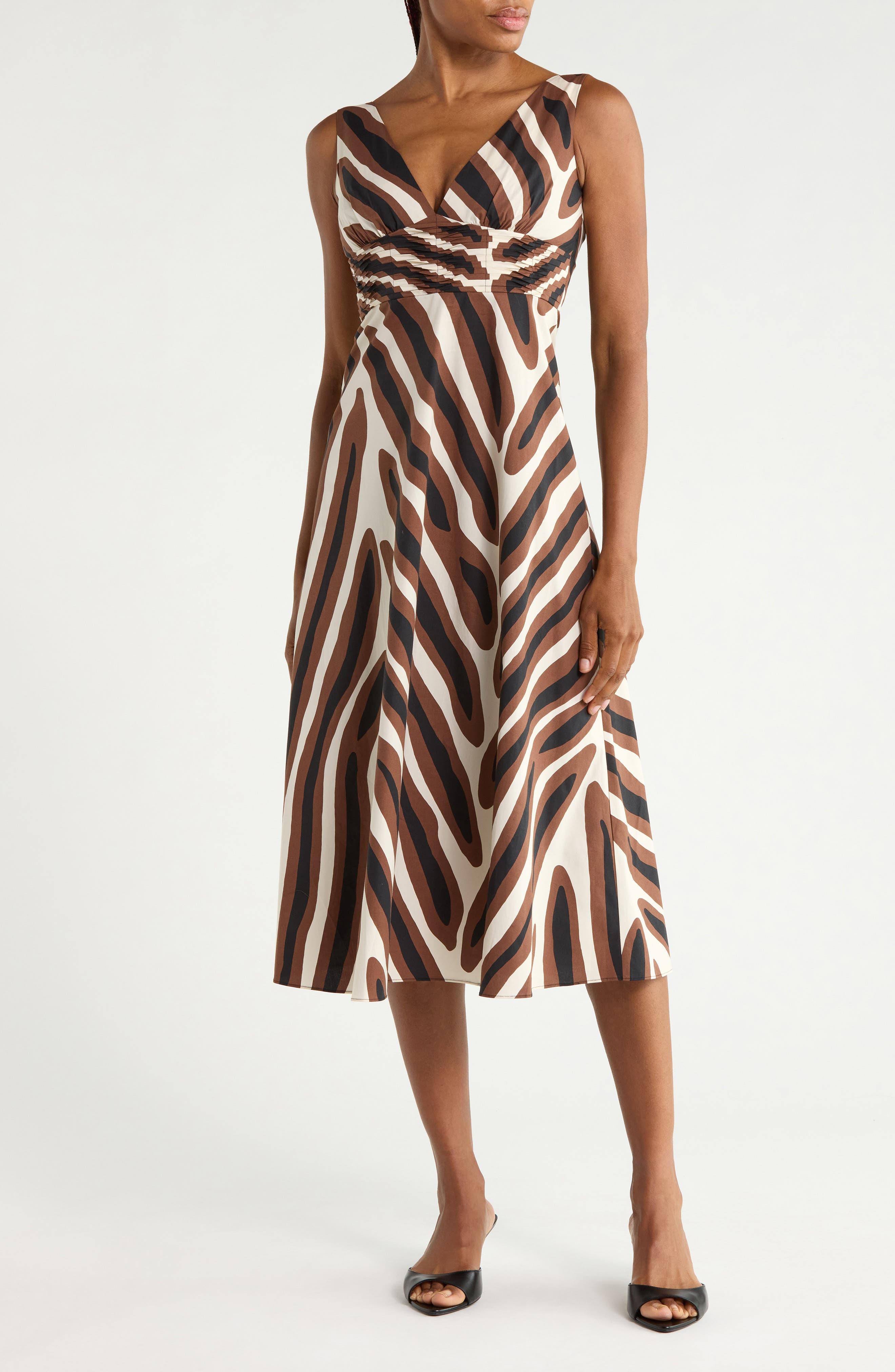 Vivienne Cotton Blend Midi Dress