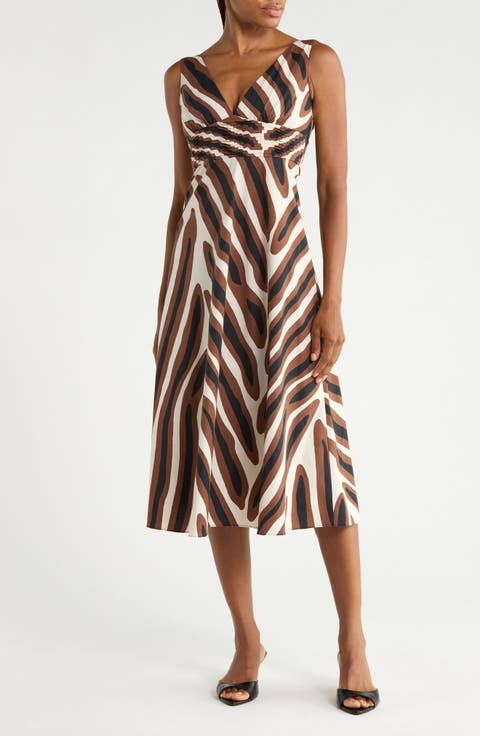 Vivienne Cotton Blend Midi Dress