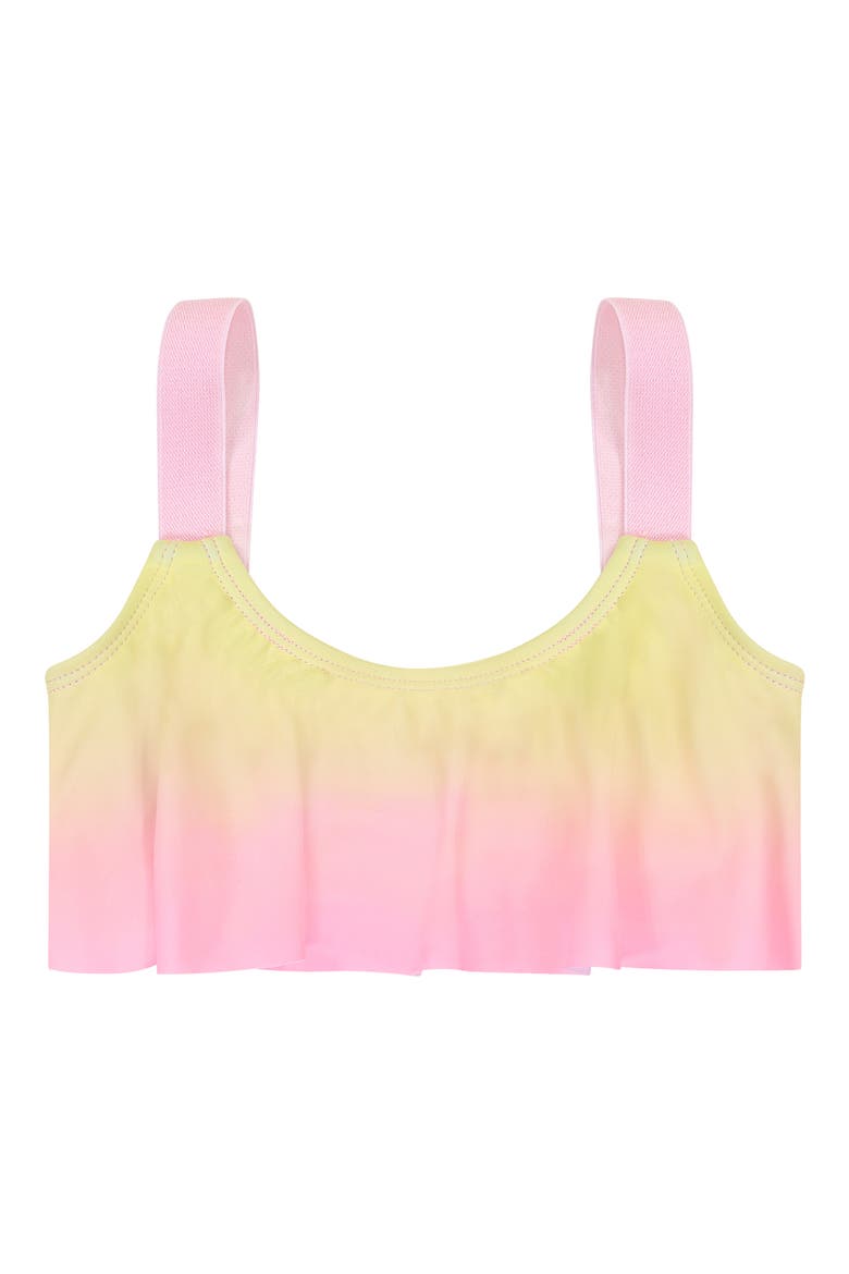 Kids' Ombré Ruffle Two-Piece Swimsuit, Alternate, color, RAINBOW OMBRE