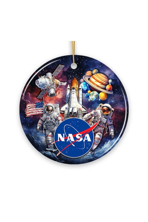 Astronaut Space Mission Planets Ornament - Version 1