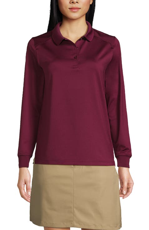 School Uniform  Long Sleeve Rapid Dry Polo Shirt