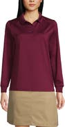 Lands' End School Uniform  Long Sleeve Rapid Dry Polo Shirt