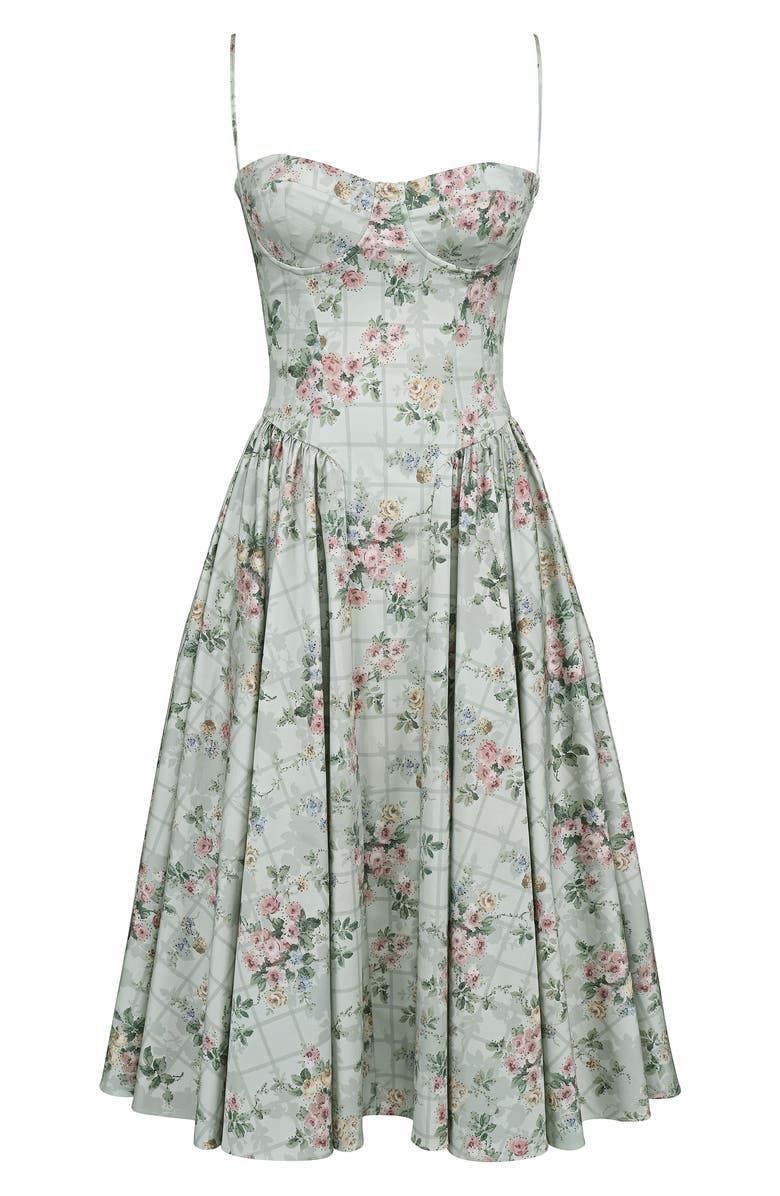 Samaria Corset Fit & Flare Dress