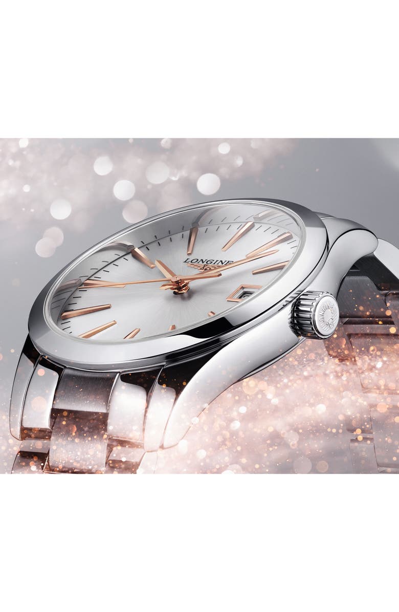 Longines Conquest Classic Bracelet Watch, 34mm, Alternate, color, 