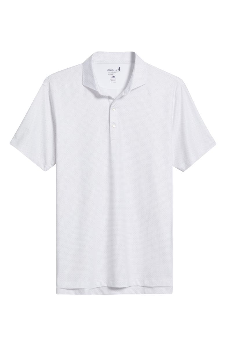 johnnie-O Pete Geo Print PREP-FORMANCE Golf Polo, Alternate, color, White
