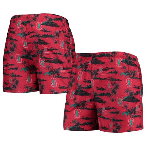 Men's FOCO Cardinal Stanford Cardinal Island Palm Swim Trunks