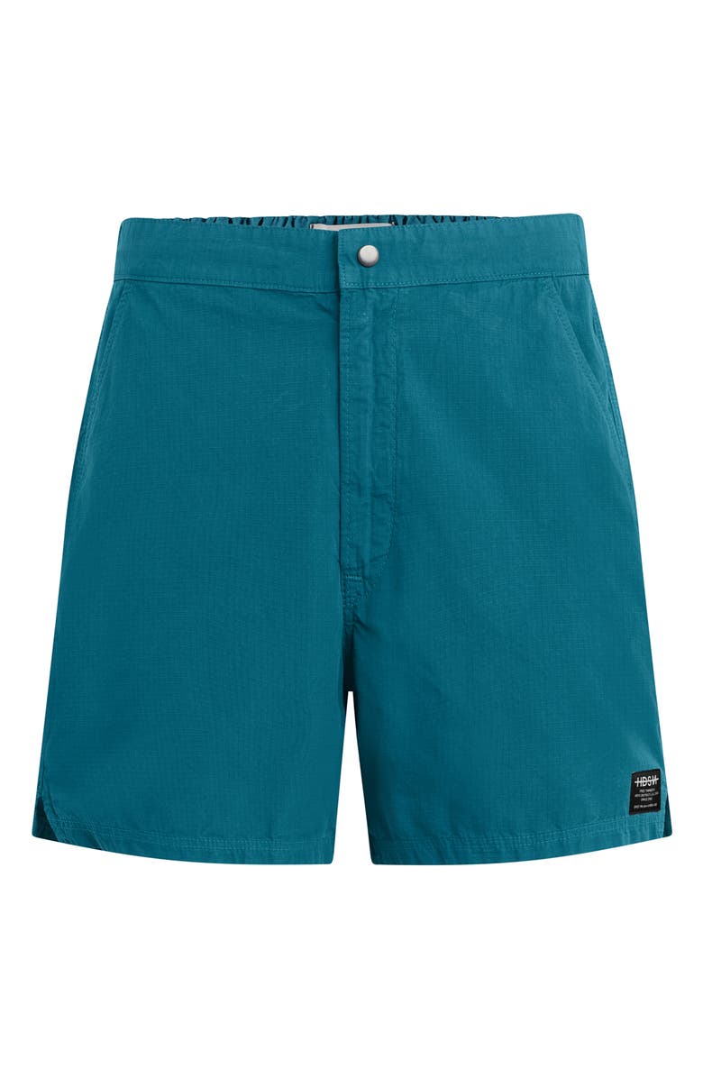 Hudson Jeans Ripstop Cotton Shorts, Alternate, color, Dark Teal