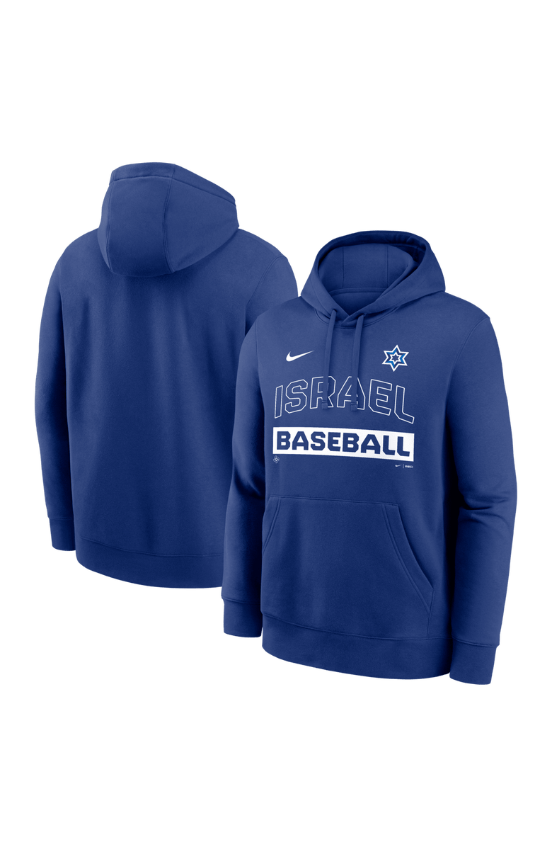Nike Men's Nike Royal Israel Baseball 2026 World Baseball Classic Club Hoodie, Main, color, Royal