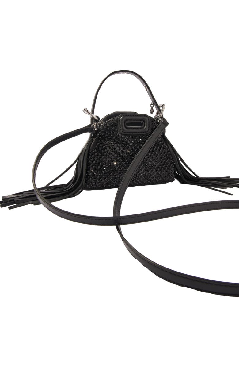 maje Miss M Mini rhinestone bag, Alternate, color,