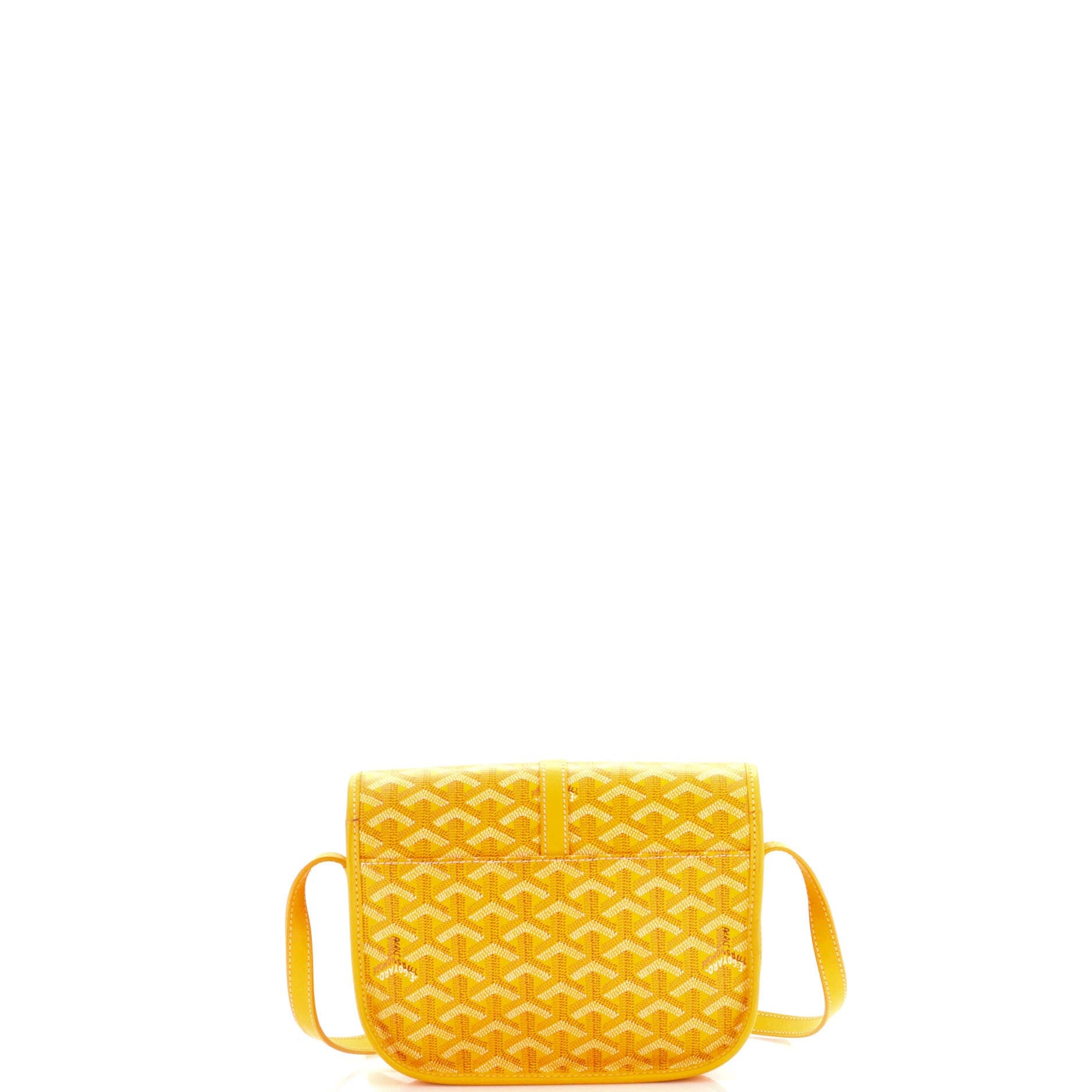 Pre-Owned Goyard Belvedere II Messenger Bag Coated Canvas PM, Alternate, color, Yellow