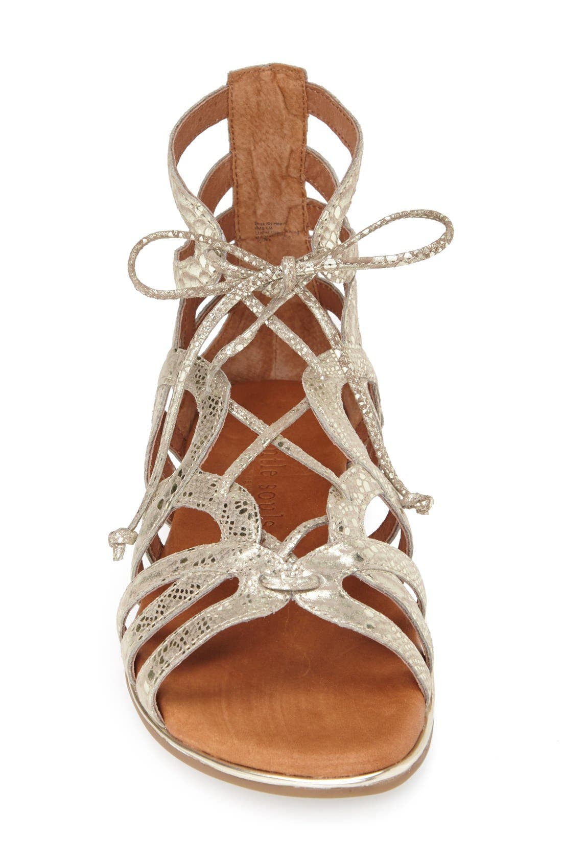 by Kenneth Cole 'Break My Heart 3' Cage Sandal, Alternate, color, GOLD