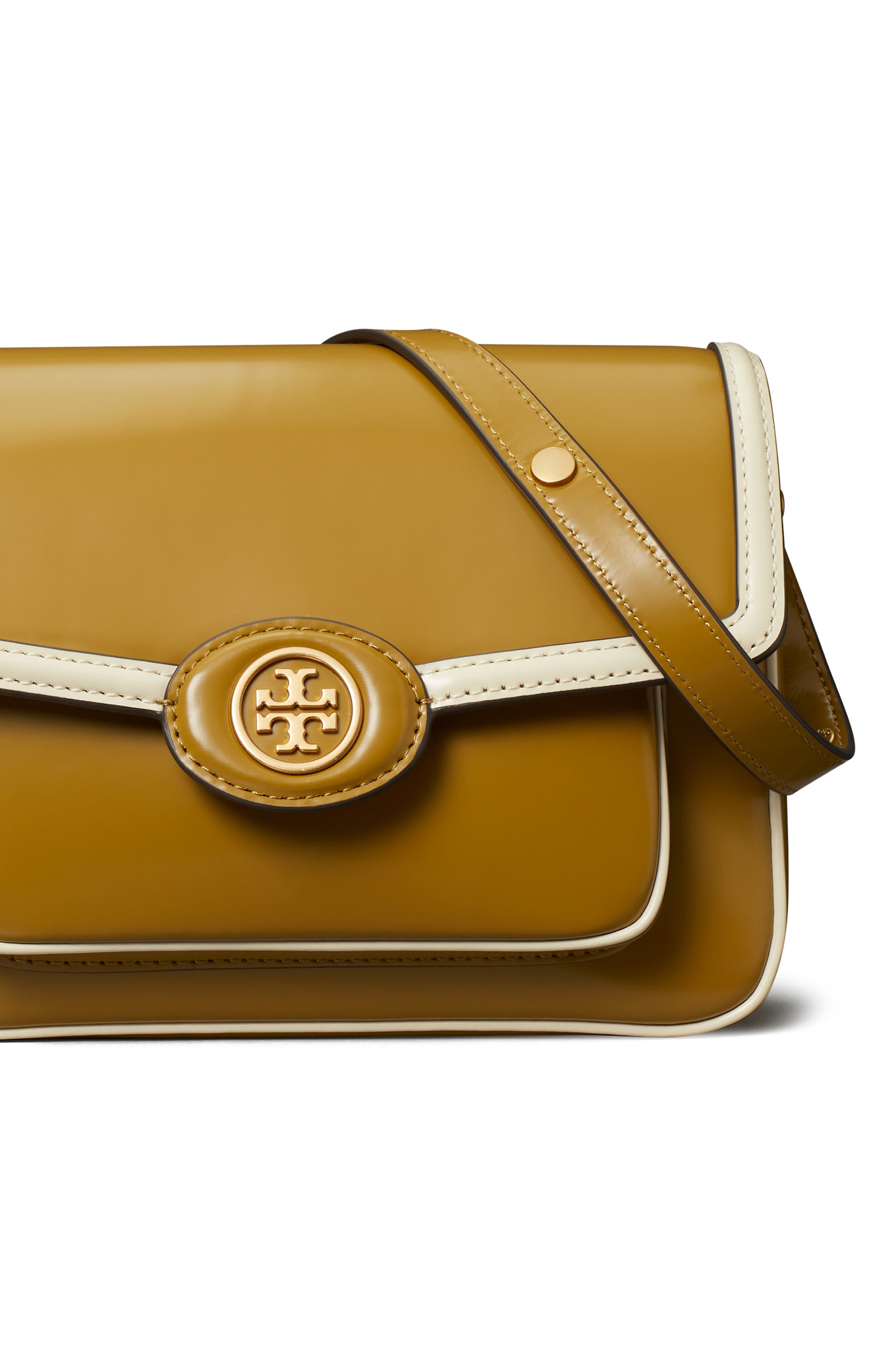Tory Burch Robinson Colorblock Convertible Leather Shoulder Bag, Alternate, color, 
