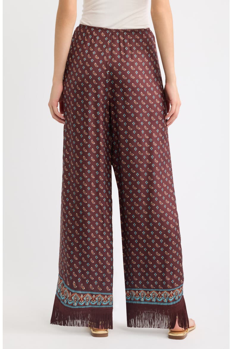 Lavon Fringe Wide Leg Silk Blend Pants, Alternate, color, DEAUVILLE PAISLEY