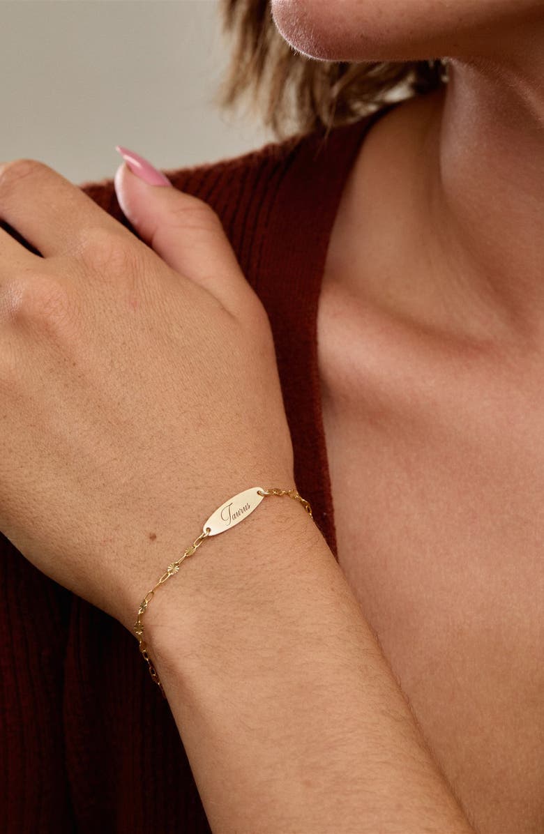 Set & Stones Engraved Zodiac Pendant, Alternate, color, Gold / Aquarius