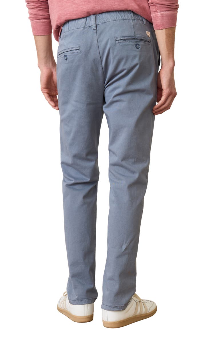 Marine Layer Saturday Slim Straight Leg Twill Chinos, Alternate, color, China Blue