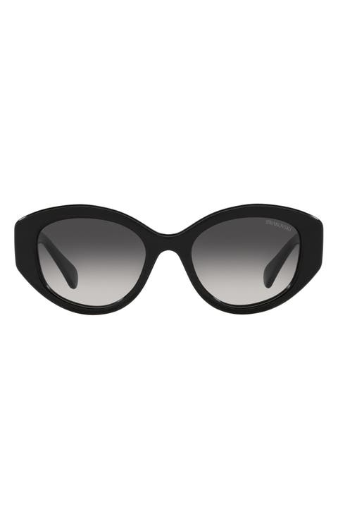 53mm Gradient Cat Eye Sunglasses