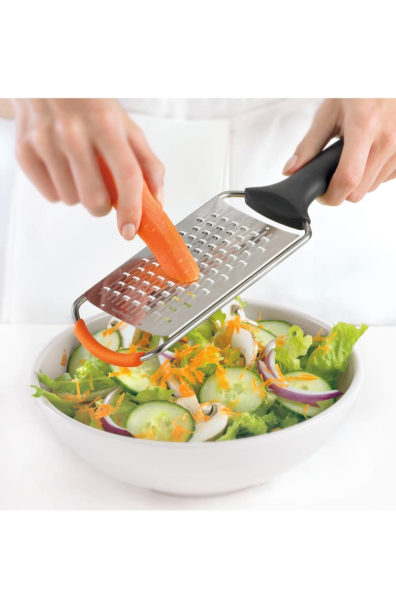 CUISIPRO Surface Glide Technology Coarse Etched Cheese Grater, Alternate, color, Silver