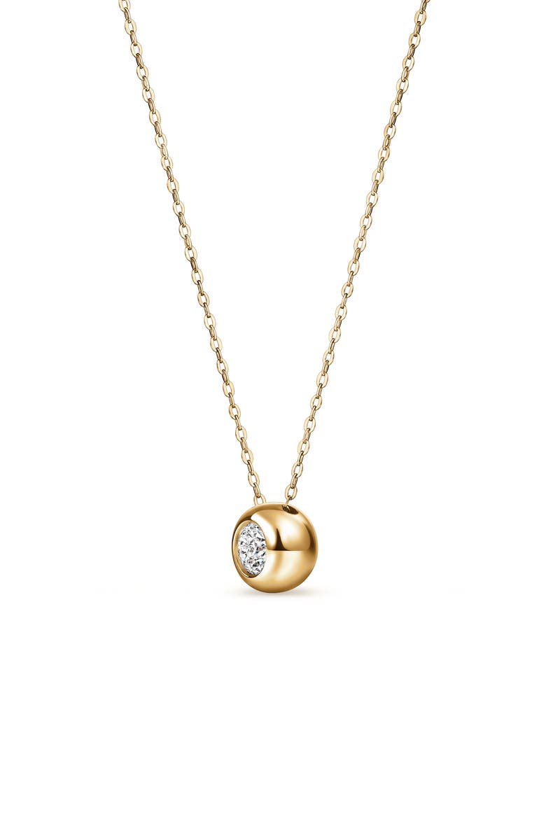 Dream 18k Gold Diamond Solitaire Pendant Necklace, Alternate, color, 18K YELLOW GOLD/DIAMOND