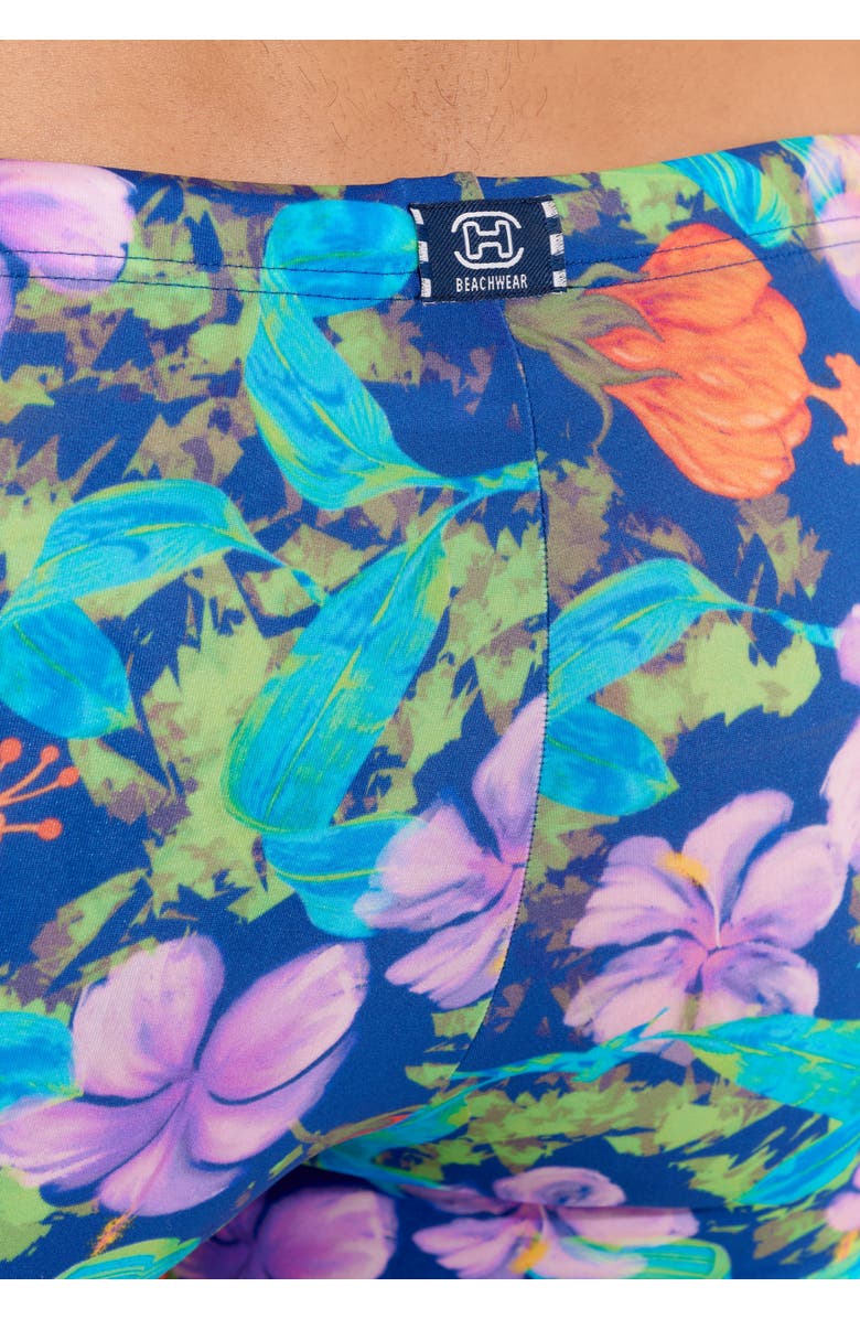 HOM Balata Swim Shorts, Alternate, color, Navy Print