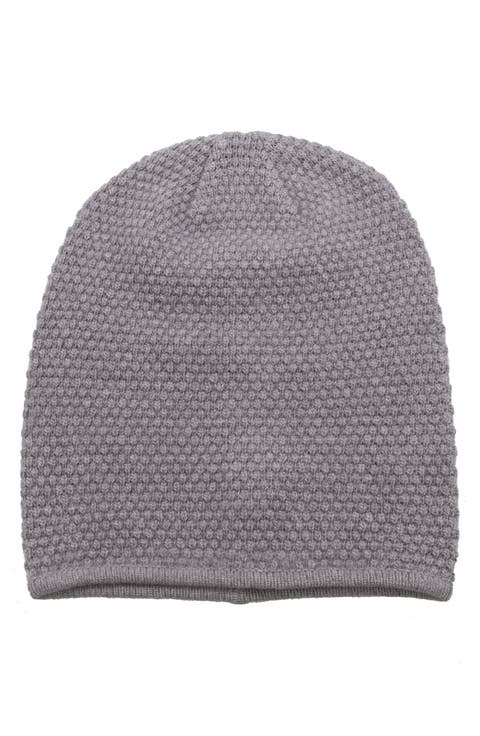 Popcorn Stitch Slouchy Beanie