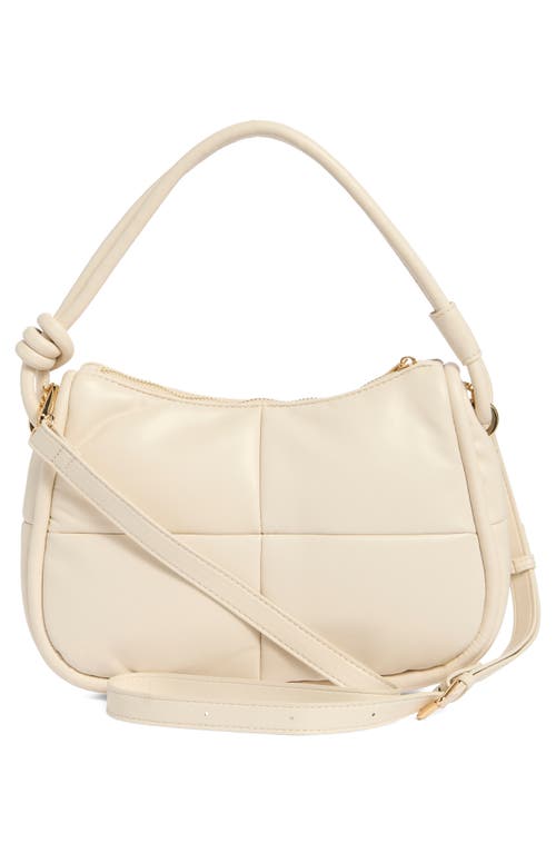 Urban Expressions Handbags Quilted Shoulder Bag In Sand