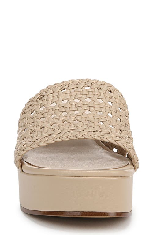 Vince Margo Crochet Leather Platform Sandals In Sand