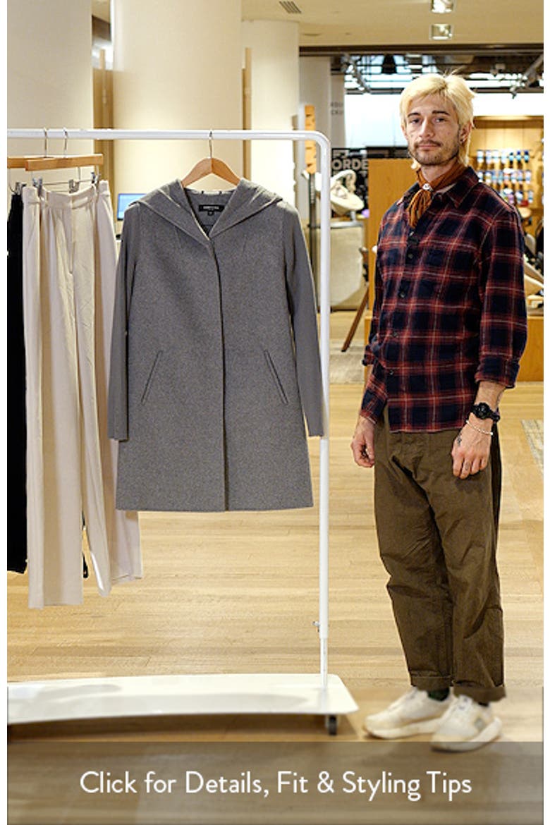 Double Face Wool Blend Hooded Coat video