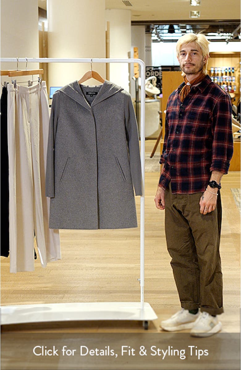 Double Face Wool Blend Hooded Coat, sales video thumbnail